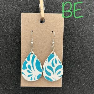 Homemade wood earrings